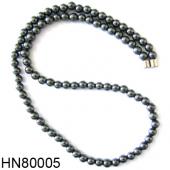 Hematite Round Beads Stone Chain Choker Fashion Women Necklace